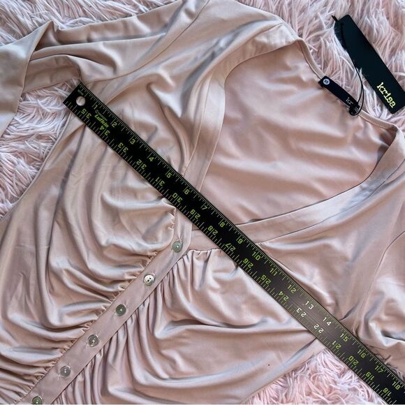 Karisa Ruched Button Top 🌺 NWT 🌺 size XS - Picture 4 of 7